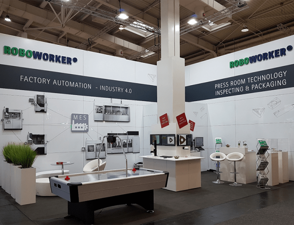 ROBOWORKER booth at EMO 2019 in Hanover